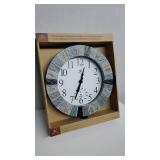 13" In/Outdoor Faux Slate Clock