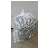 Arya Boho Wool and Cotton Pouf by Christopher Knight Home- Retail:$75.98