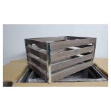 Set of 3 Large Wood Crates- Retail:$78.98