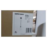 Alondra 1-Light Mini Pendant Fixture - Black Finish with Clear Glass- Retail:$138.99