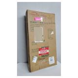 Contemporary Glass and Chrome Snack Table - 11.25" x 18" x 24.50"