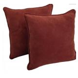 Copper Grove Ashley 25-inch Corded Microsuede Floor Pillow (Set of 2)