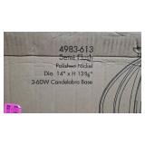 Tilbury Polished Nickel 3 Light Semi Flush Mount By Minka Lavery- Retail:$249.95