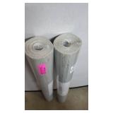 Lot of 2 Rolls - Jeong Soft Teal Beige Grassscloth Wallpaper - 36in x 288in x 16.025in- Retail:$164.99