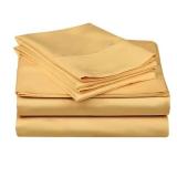 Miranda Haus Egyptian Cotton Sateen 300-Thread Count Solid Sheet Set- Retail:$84.99
