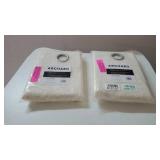 Lot of 2 Archaeo Slub Textured Linen Blend Grommet Top Curtains, 52×95"