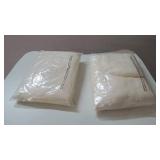 Lot of 2 Archaeo Slub Textured Linen Blend Grommet Top Curtains, 52×95"