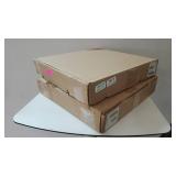 Lot of 2 Boxes = 32 Tiles Total - 4urFloor 18"X18" Ribbed Carpet Tile Black Ice (36sqft)