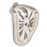 Lot of 2 Modern Home Salvador Dali Inspired Melting Clocks, 1 Wall Clock & 1 Table/Mantle Clock