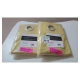 Lot of 2 Porch & Den Nantahala Room Darkening Grommet Curtain Panels, 54×54"