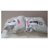 Lot of 2 Pearl - 52" x 120"- Sun Zero Oslo Total Blackout Grommet Curtain Panels