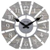 FirsTime & Co. Numeral Farmhouse Windmill Clock, Plastic, 24 x 2 x 24 in, American Designed