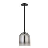 Marit Contemporary Pendant in Smoked Nickel Glass- Retail:$81.48