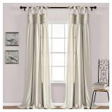 Lush Decor Lydia Ruffle Window Curtain Panel Pair