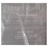Lush Decor Lydia Ruffle Window Curtain Panel Pair