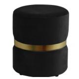 !nspire Violet Velvet Ottoman