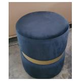 !nspire Violet Velvet Ottoman