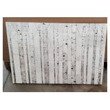 "Birch Trees on White" by Avery Tillmon, Fine Art Giclee Print on Gallery Wrap Canvas, Ready to Hang- Retail:$199.99