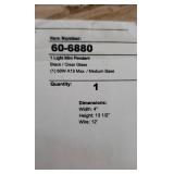 Nuvo Alondra 1-Light 4" Mini Pendant w/ Clear Glass in Black Finish