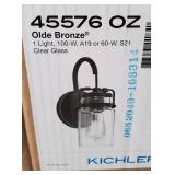 Kichler Brinley 11 1/4" High Olde Bronze Wall Sconce