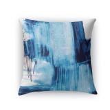 Kavka Designs blue/ ivory blue abstract accent pillow with insert