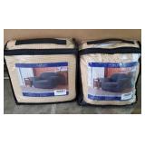 Subrtex Stretch Armchair Slipcover 2 Piece Spandex Furniture Protector - Khaki (Lot Of 2)