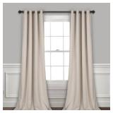Lush Decor Insulated Grommet Blackout Curtain Panel Pair- Retail:$76.48, 52×95"