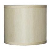 Royal Designs Linen Eggshell 3 x 5 x 4.5-inch Clip-on Chandelier Lamp Shade (Set of 6) & BONUS Cream - 8"- Classic Drum Faux Silk Lamp Shade (8 - 16 in.)