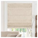 Chicology Belgian Flax Cordless Roman Shades- Retail:$123.49