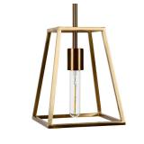 Rhom Framed Pendant in Brass - 8 Inch - 8 Inch