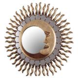 NOVICA Handmade Cuzco Eclipse Wood Mirror (Peru) - 7.75 " W x 7.75" H- Retail:$195.49