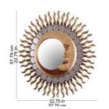 NOVICA Handmade Cuzco Eclipse Wood Mirror (Peru) - 7.75 " W x 7.75" H- Retail:$195.49