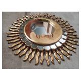 NOVICA Handmade Cuzco Eclipse Wood Mirror (Peru) - 7.75 " W x 7.75" H- Retail:$195.49