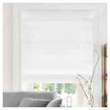 Chicology Belgian Snow Cordless Roman Shades- Retail:$93.99