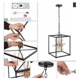 Twink Modern Artistic Black Gold 4-light Geometric Sputnik Pendant Lights - Black & Gold - L12"xW12"xH16"- Retail:$239.99