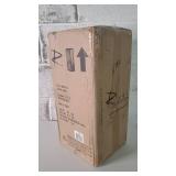 River of Goods Green Stained Glass and Black Satin Rectangular 1-Light Outdoor Wall Sconce - 6.25" x 5.5" x 16.25"- Retail:$128.99