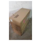 Modern Vintage Farmhouse 3-Light Gold Stripes Wood Chandelier Ceiling Pendant for Living, Dining Room - D20" x H8"- Retail:$277.49