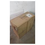 Modern Vintage Farmhouse 3-Light Gold Stripes Wood Chandelier Ceiling Pendant for Living, Dining Room - D20" x H8"- Retail:$277.49