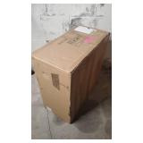 Modern Vintage Farmhouse 3-Light Gold Stripes Wood Chandelier Ceiling Pendant for Living, Dining Room - D20" x H8"- Retail:$277.49