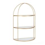 Kate and Laurel Freade Tiered Wall Shelf - 22x8x32- Retail:$157.49