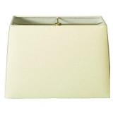 Lot of 2 Royal Designs Rectangle Hard Back Lamp Shades, Linen Eggshell, 10H×16W"