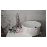 Adesso Tapered Glass Laura Table Lamp- Retail:$104.99