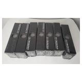 Lot of 7 Boxes = 70 Tiles Total- SomerTile 1.75 x 7-Inch Victorian Soho Chevron Matte Grey Porcelain Floor and Wall Tile