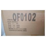 Adeco Simple British Style Cube Ottoman Footstool, 16x16x16, Heather Gray