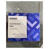 Amazon Brand - Solimo Tall Kitchen Drawstring Trash Bags, 13 Gallon, 120 Count