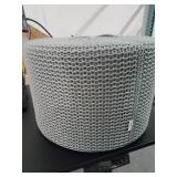 Amazon Basics Chunky-Knit Foam Floor Pouf Ottoman