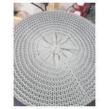 Amazon Basics Chunky-Knit Foam Floor Pouf Ottoman