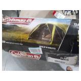 Coleman 4-Person Carlsbad Dark Room Dome Camping Tent with Screen Room, 2 Rooms, Green