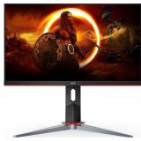 AOC 24G2 24" Frameless Gaming IPS Monitor, FHD 1080P, 1ms 144Hz, Freesync, HDMI/DP/VGA, Height Adjustable, Black/Red