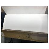 AMADA HOMEFURNISHING Floating Shelves White, 24 Inch Large Wall Shelf, Set of 2